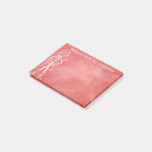 Botschaft von Mutter Mama - rote Wand an der Tafel Post-it Klebezettel (angewinkelt)