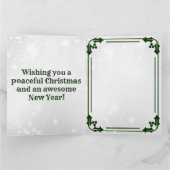 Botschaft von Santa - Nice Version Karte (Innenseite)