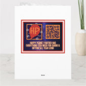 Botschaft von Santa - Nice Version Karte (Rückseite)