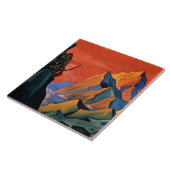 „Botschaft von Shambala“ von Nicholas Roerich Fliese (Seite)