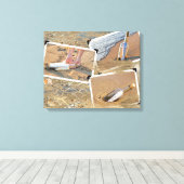 Botschaften in Flaschen Leinwanddruck (Insitu (Holzboden))