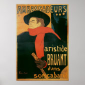 Botschafter: Aristide Bruant, 1892 Poster (Vorne)