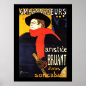Botschafter Aristide Bruant in seinem Kabarett Poster (Vorne)
