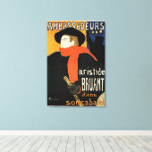 Botschafter Aristide Bruant von Lautrec Leinwanddruck (Insitu (Holzboden))