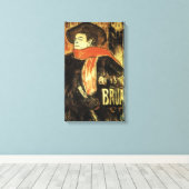 Botschafter, Aristide Bruant von Toulouse Lautrec Leinwanddruck (Insitu (Holzboden))