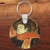 Botschafter, Aristide Bruant von Toulouse Lautrec Schlüsselanhänger (Vorderseite)