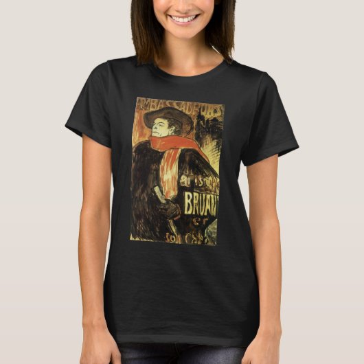 Botschafter, Aristide Bruant von Toulouse Lautrec T-Shirt (Vorderseite)