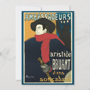 Botschafter, Artistide Bruant von Toulouse Lautrec