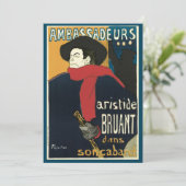 Botschafter, Artistide Bruant von Toulouse Lautrec (Stehend Vorderseite)