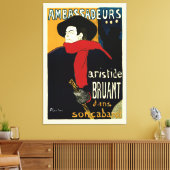 Botschafter, Artistide Bruant von Toulouse Lautrec Leinwanddruck (Insitu (Wohnzimmer))