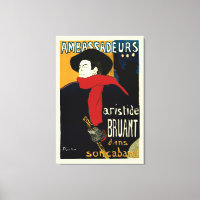 Botschafter, Artistide Bruant von Toulouse Lautrec