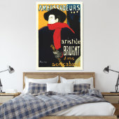 Botschafter, Artistide Bruant von Toulouse Lautrec Leinwanddruck (Insitu (Schlafzimmer))