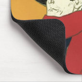 Botschafter, Artistide Bruant von Toulouse Lautrec Mousepad (Ecke)