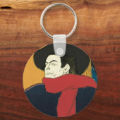 Botschafter, Artistide Bruant von Toulouse Lautrec Schlüsselanhänger (Vorderseite)
