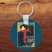 Botschafter, Artistide Bruant von Toulouse Lautrec Schlüsselanhänger (Vorderseite)