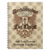 Botschafter For Christus, Korinther-Bibel-Vers Notizblock (Vorderseite)