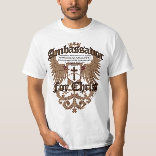 Botschafter For Christus, Korinther-Bibel-Vers T-Shirt (Vorderseite)