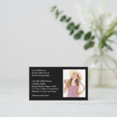 Botschafter für Geschäftskarten der sozialen Einfl Visitenkarte (Stehend Vorderseite)