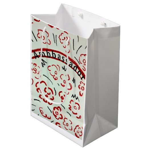 Botschafter Mittlere Geschenktüte (Vorderseite Schrägansicht)