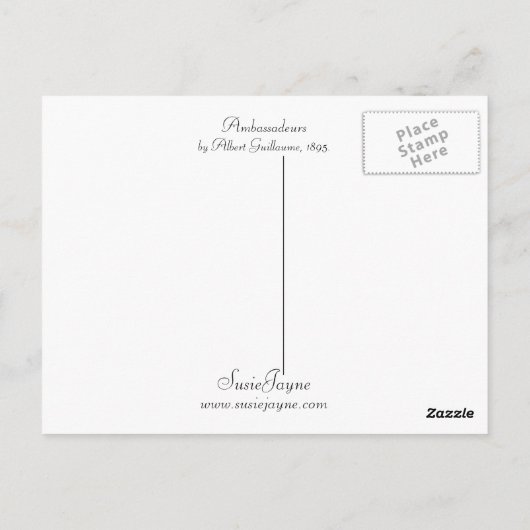 Botschafter Postkarte (Rückseite)