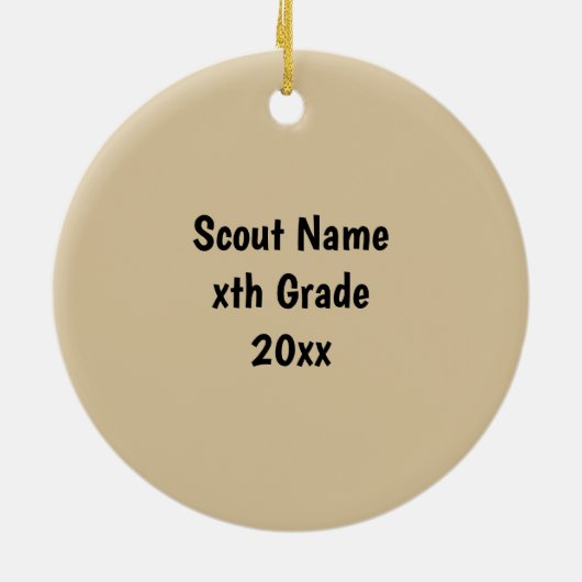 Botschafter Scout Christmas Ornament (Hinten)