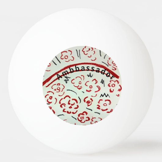 Botschafter Tischtennisball (Vorderseite)