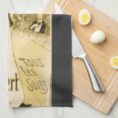 Botschafter Yvette Guilbert von Theophile Steinlen Geschirrtuch (Viertel Falte)