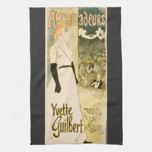 Botschafter Yvette Guilbert von Theophile Steinlen Geschirrtuch