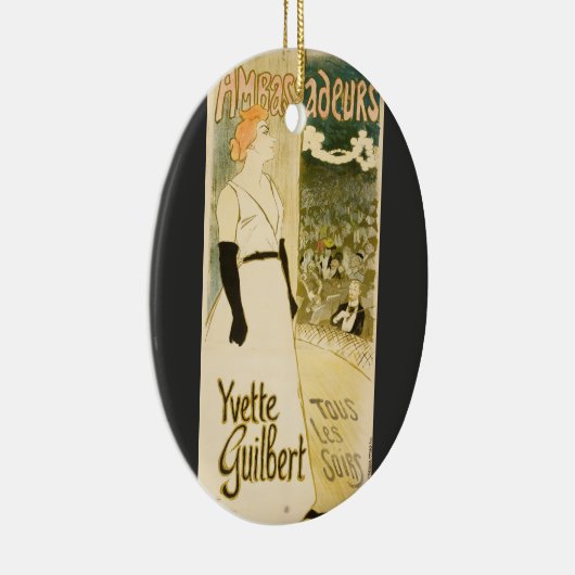 Botschafter Yvette Guilbert von Theophile Steinlen Keramik Ornament (Rechts)