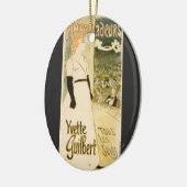 Botschafter Yvette Guilbert von Theophile Steinlen Keramik Ornament (Links)