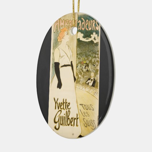 Botschafter Yvette Guilbert von Theophile Steinlen Keramik Ornament (Links)