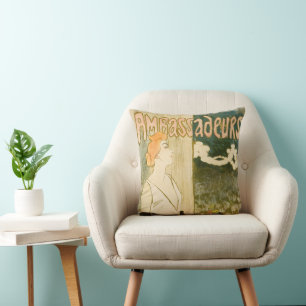 Botschafter Yvette Guilbert von Theophile Steinlen Kissen