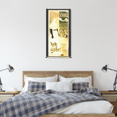 Botschafter Yvette Guilbert von Theophile Steinlen Leinwanddruck (Insitu (Schlafzimmer))