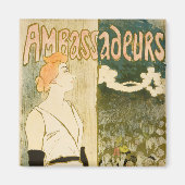Botschafter Yvette Guilbert von Theophile Steinlen Magnet (Vorne)