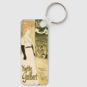 Botschafter Yvette Guilbert von Theophile Steinlen Schlüsselanhänger (Rückseite)