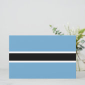 Botsuana-Flagge (Botsuana) Briefpapier (Stehend Vorderseite)