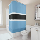 Botsuana-Flagge (Botsuana) Duschvorhang (Beispiel)