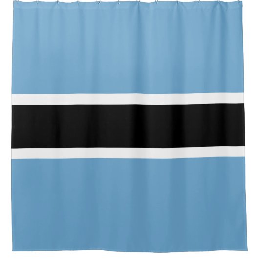 Botsuana-Flagge (Botsuana) Duschvorhang (Vorderseite)