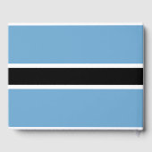 Botsuana-Flagge (Botsuana) Gästebuch (Rückseite)