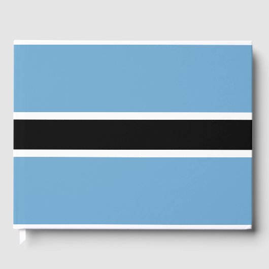Botsuana-Flagge (Botsuana) Gästebuch (Vorderseite)