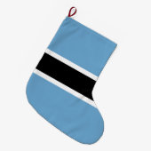 Botsuana-Flagge (Botsuana) Großer Weihnachtsstrumpf (Vorderansicht (hängend))