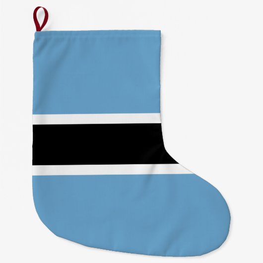 Botsuana-Flagge (Botsuana) Großer Weihnachtsstrumpf (Vorderseite)