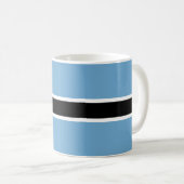 Botsuana-Flagge (Botsuana) Kaffeetasse (VorderseiteRechts)