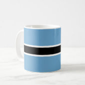 Botsuana-Flagge (Botsuana) Kaffeetasse (Vorderseite Links)