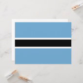 Botsuana-Flagge (Botsuana) Karte (Vorderseite/Rückseite Beispiel)