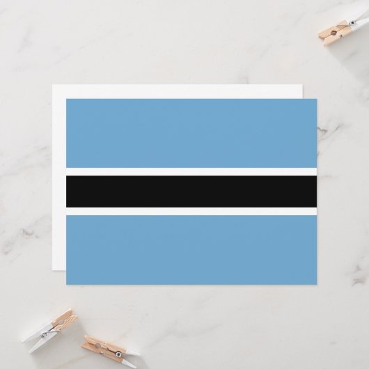 Botsuana-Flagge (Botsuana) Karte (Vorderseite/Rückseite Beispiel)