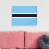 Botsuana-Flagge (Botsuana) Leinwanddruck (Insitu (Wohnzimmer))