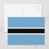 Botsuana-Flagge (Botsuana) Postkarte (Vorne/Hinten)