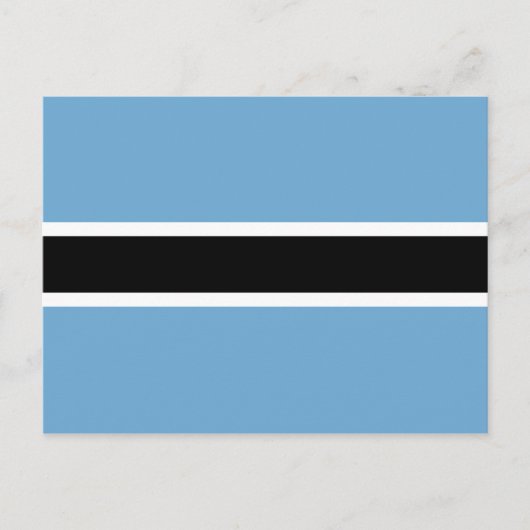 Botsuana-Flagge (Botsuana) Postkarte (Vorderseite)