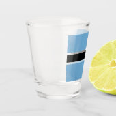 Botsuana-Flagge (Botsuana) Schnapsglas (Links)